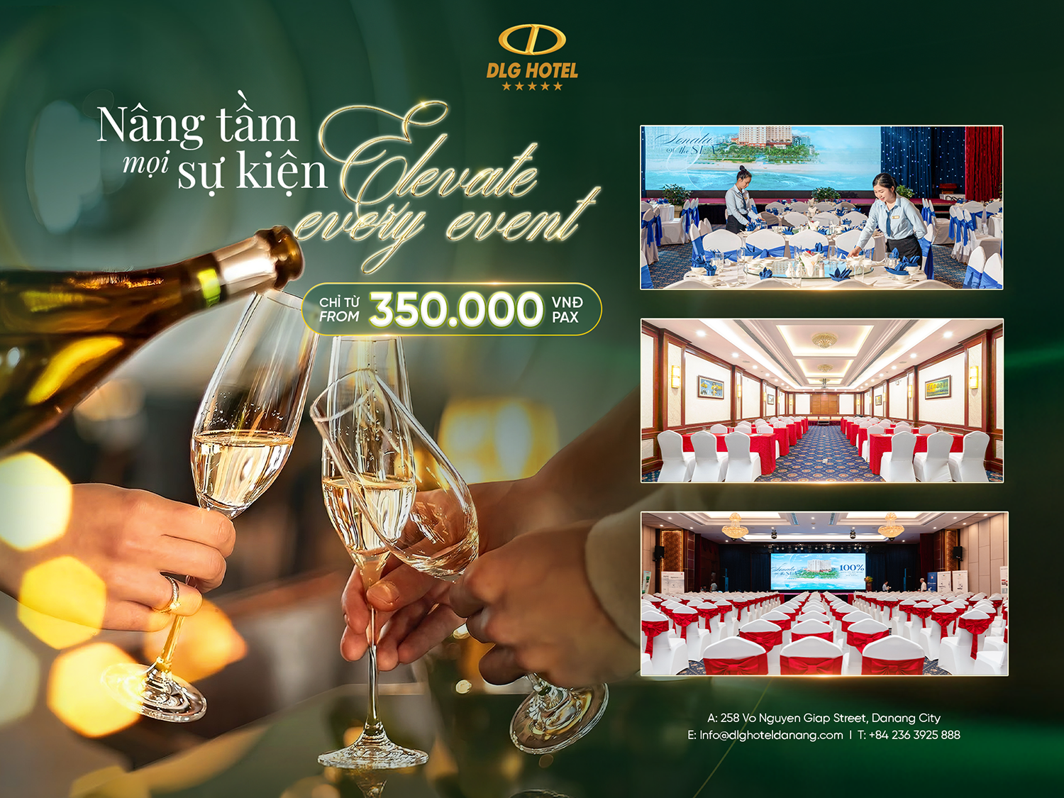 A Distinctive Touch For Every Event At DLG Hotel Danang