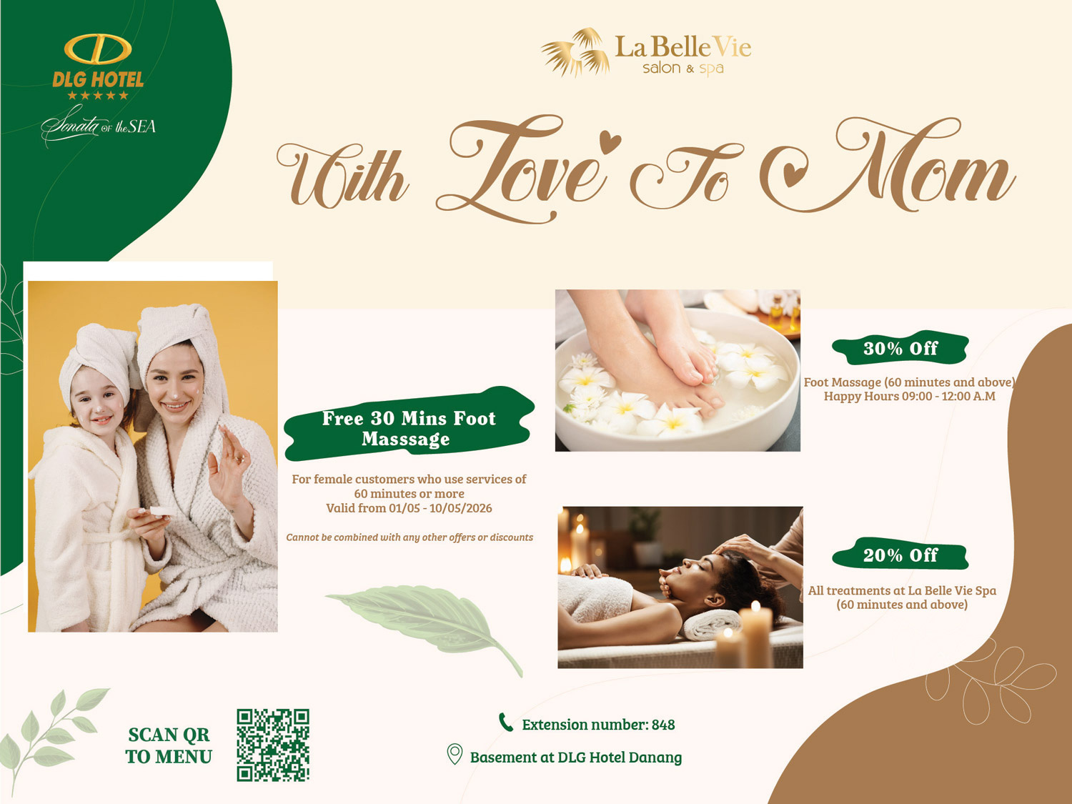 May Spa Promotion With Love To Mom